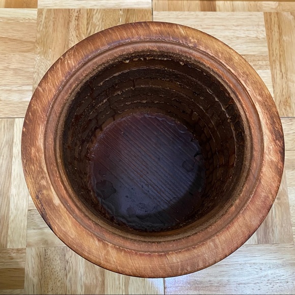 Vintage Baribocraft Teak & Maple Wood Ice Bucket Made in Canada NO Liner - Picture 7 of 12